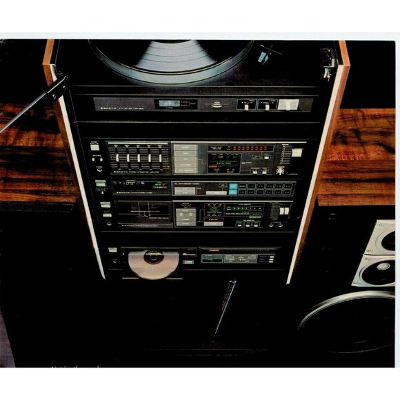 1984 Sanyo Digital Audio System Vintage Print Ad (L8) - Picture 2 of 3